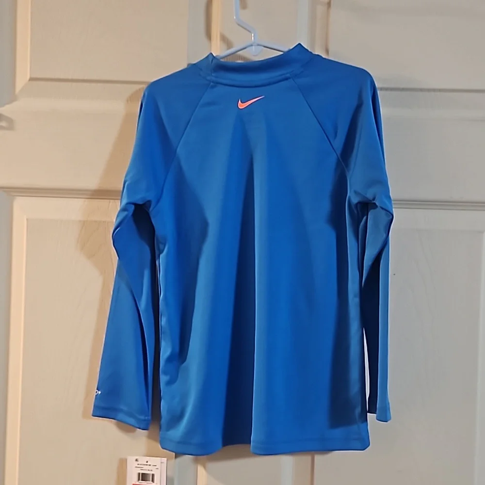 NIKE BOYS CRAB SWOOSH HYDROGUARD: BLUE: NEW WITH TAGS: SIZE 6